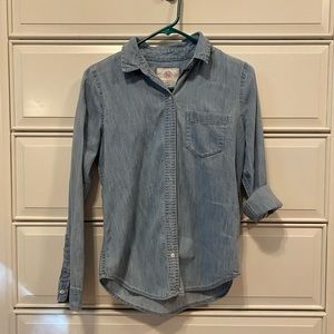 light blue flannel